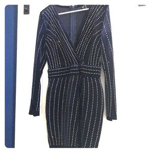 Windsor Velvet Navy Crystal Dress Brand New!
